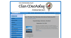 Desktop Screenshot of clanmacaulay.org.uk