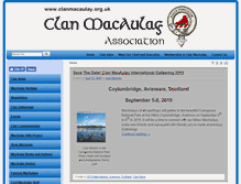 Tablet Screenshot of clanmacaulay.org.uk